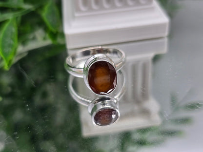 Hessonite Garnet Ring – Stone of Confidence & Success Crystal Wellness