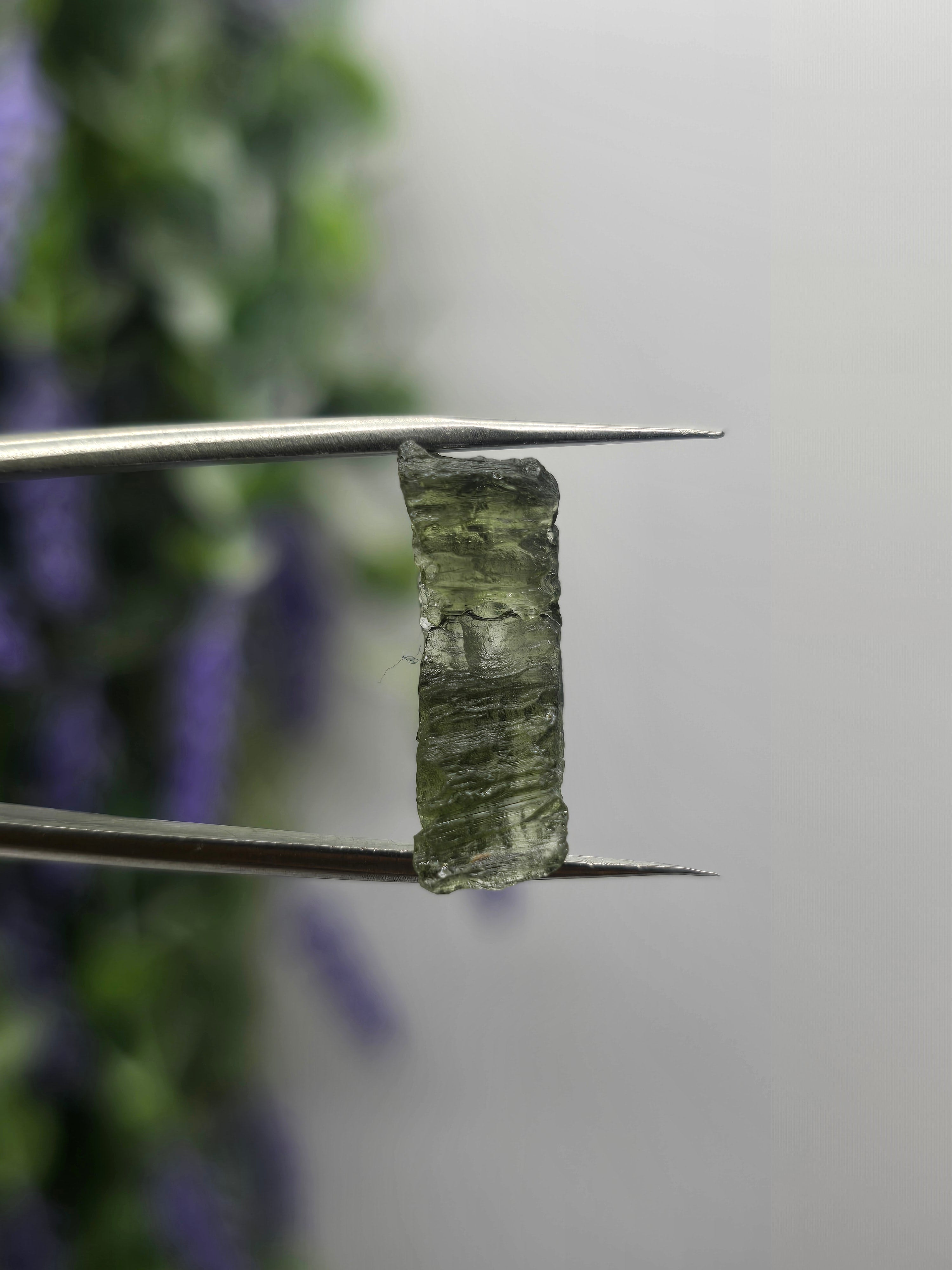 Moldavite 925 Sterling Silver Ring in Size 6 Crystal Wellness