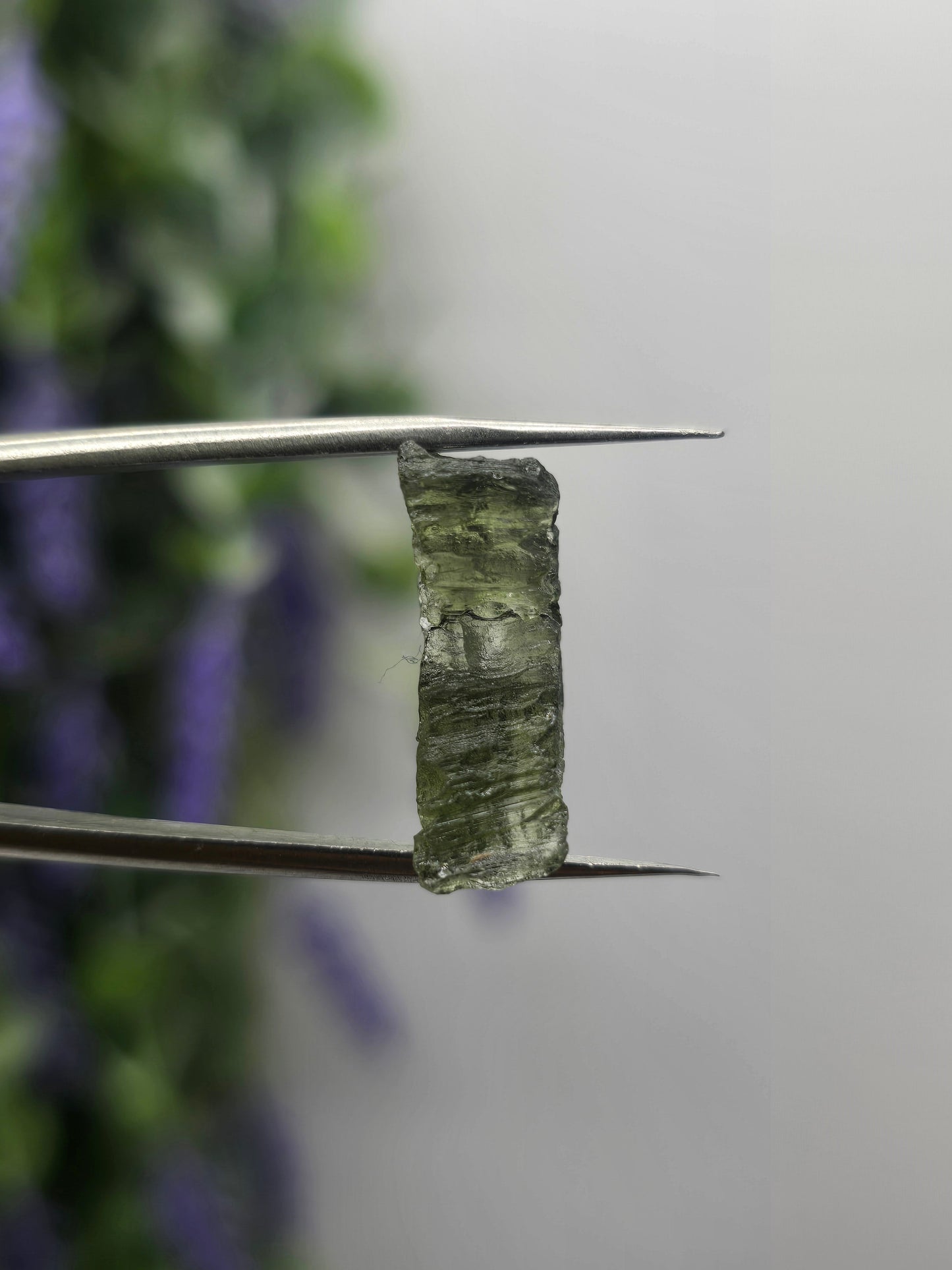 Moldavite 925 Sterling Silver Ring in Size 6 Crystal Wellness