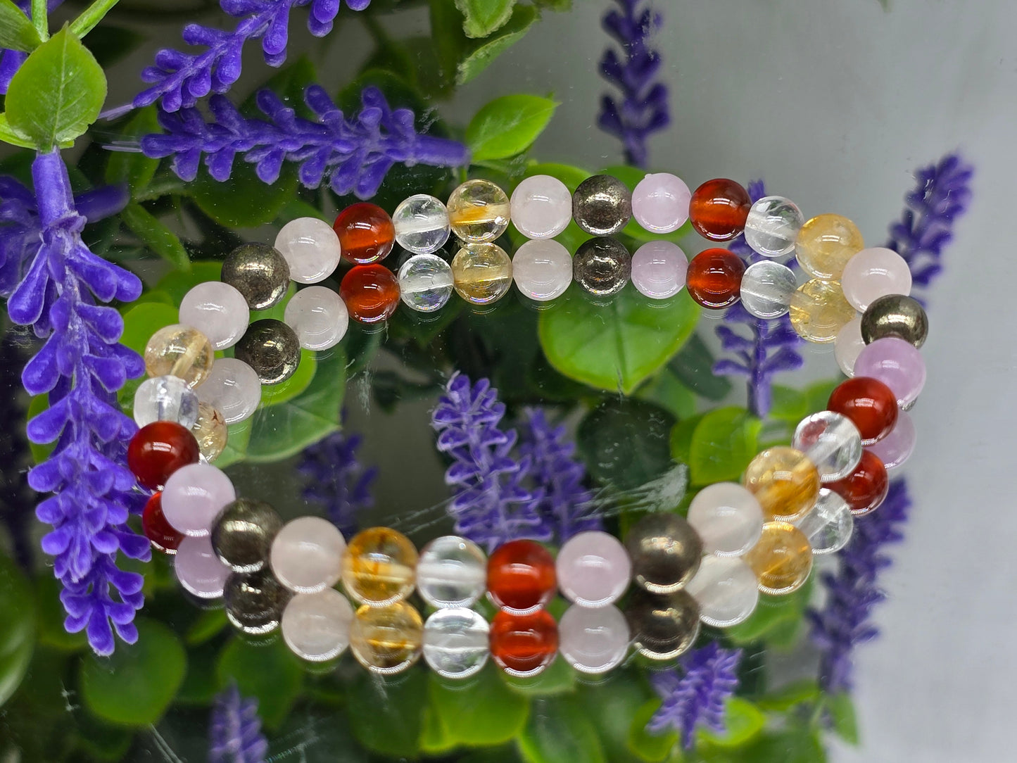 Harmony & Prosperity 6mm Beads Bracelet Crystal Wellness