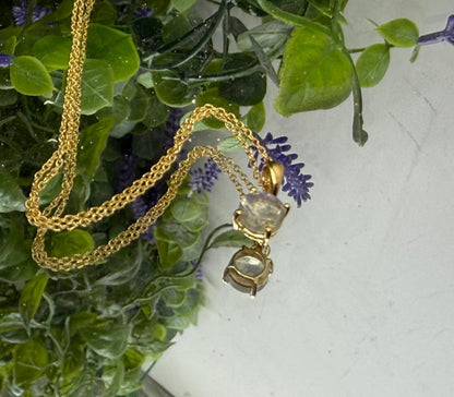 Luminous Awakening — Labradorite Pendant (18K Gold Vermeil) Crystal Wellness