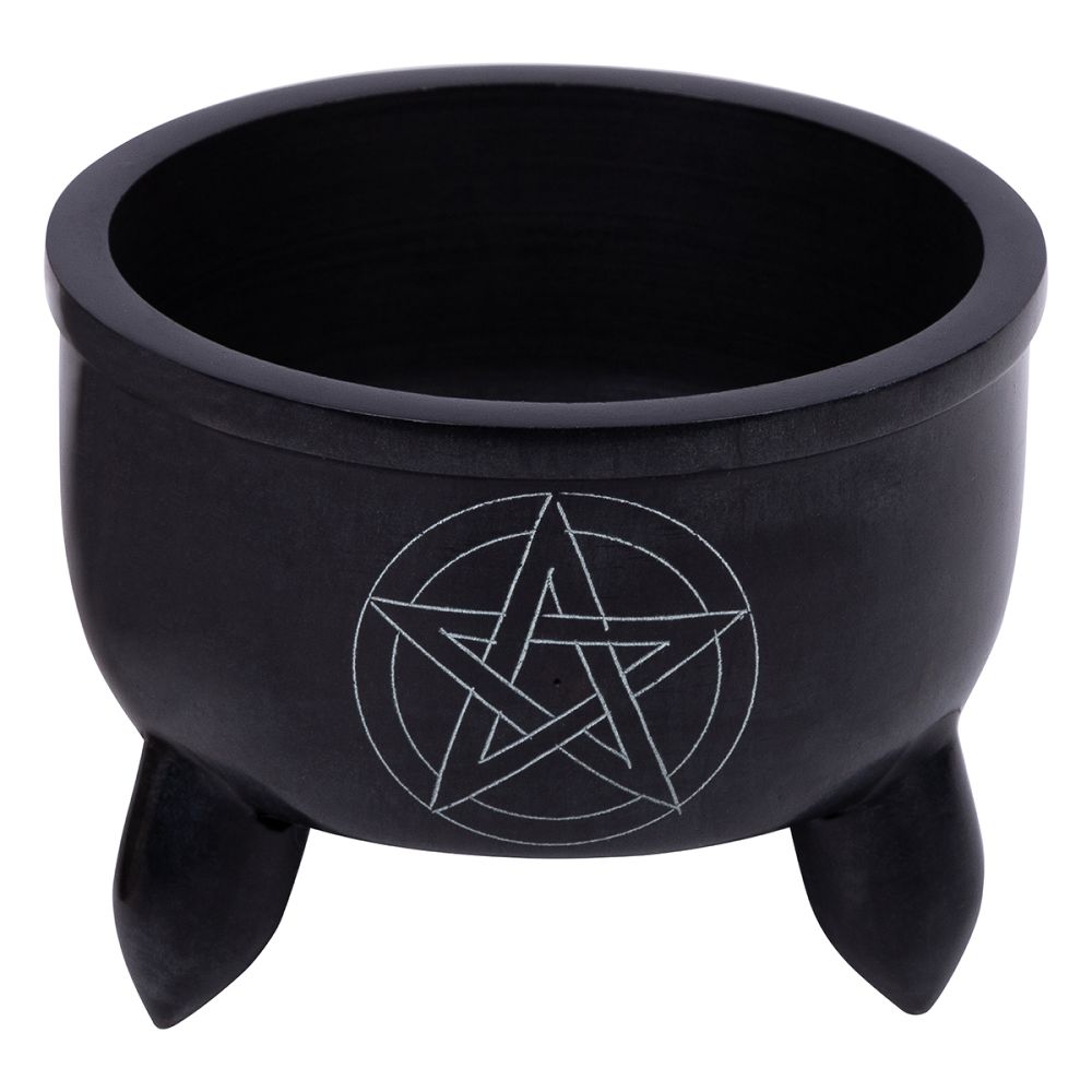 CAULDRON SOAPSTONE PENTACLE Crystal Wellness