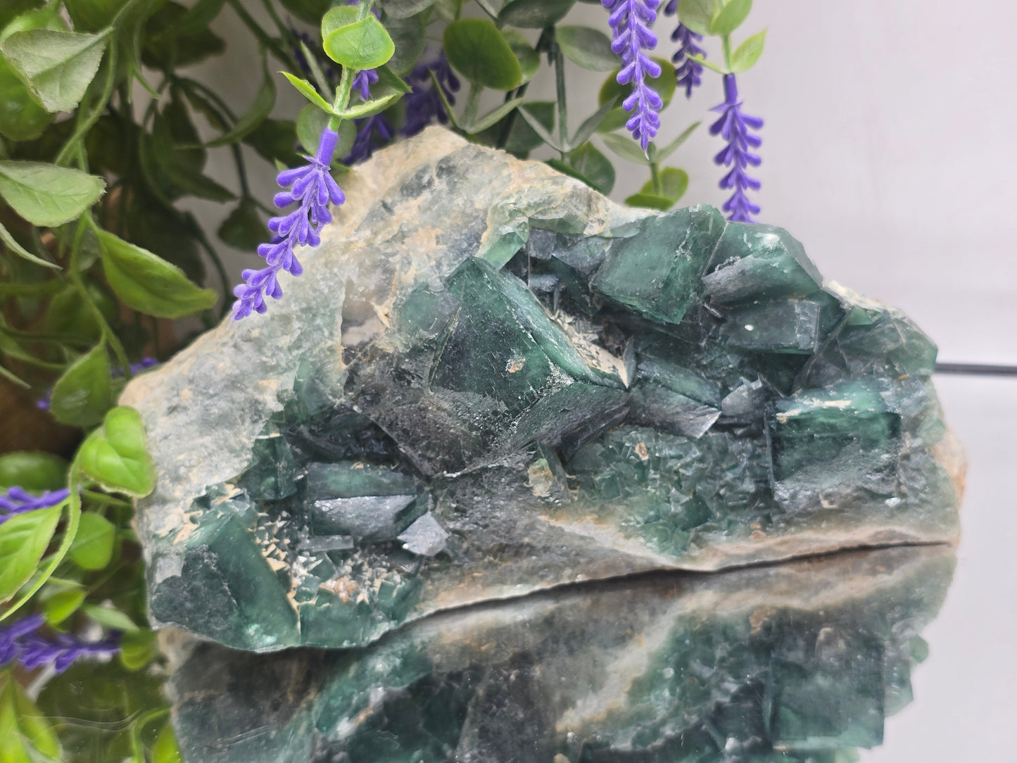 Green Fluorite Cluster Specimen Premium Quality(Stone of Clarity & Heart Alignment) Crystal Wellness