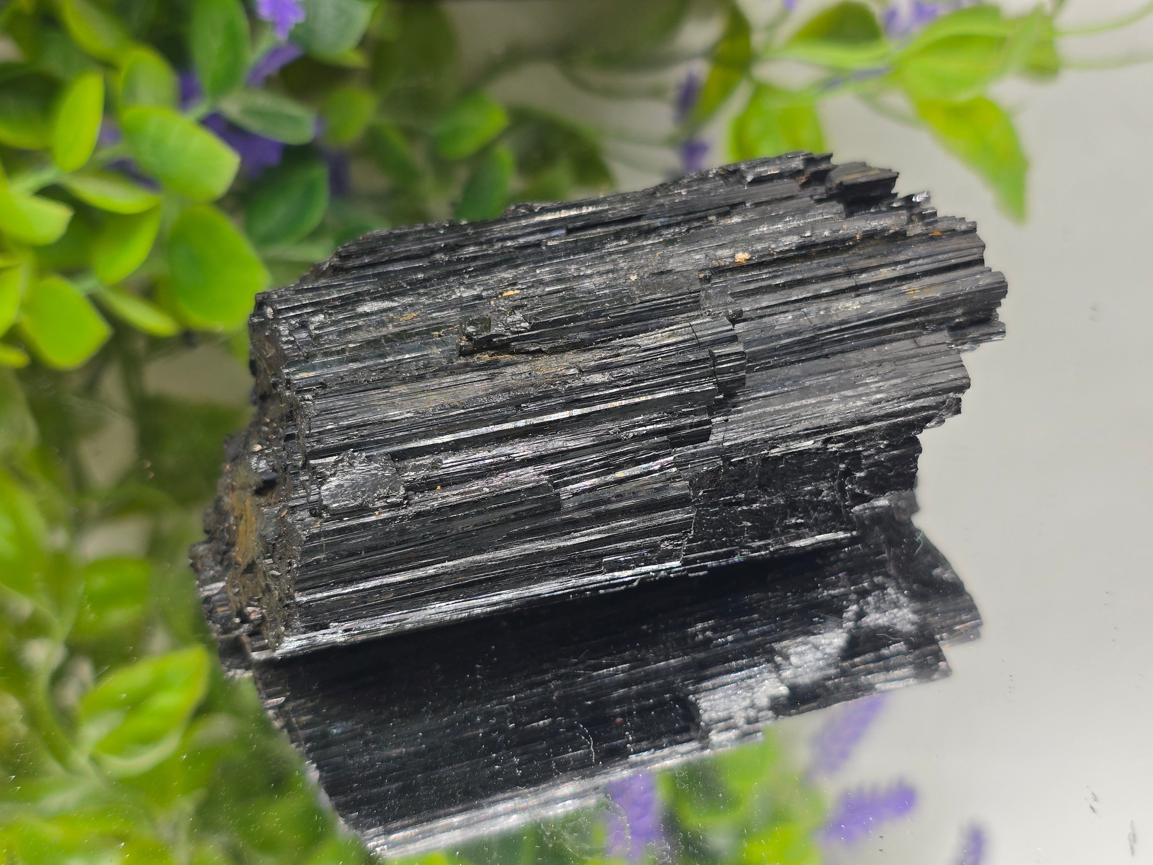Premium Quality Natural Black Tourmaline Raw – Stone of Protection, Grounding & Energy Shield Crystal Wellness