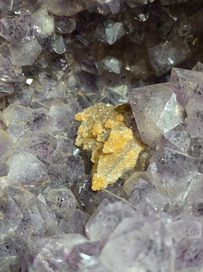 Natural Amethyst Geode with Rare Sparkle Goethite 15.8kg - Spiritual Grounding, Intuition & Inner Transformation Crystal Wellness