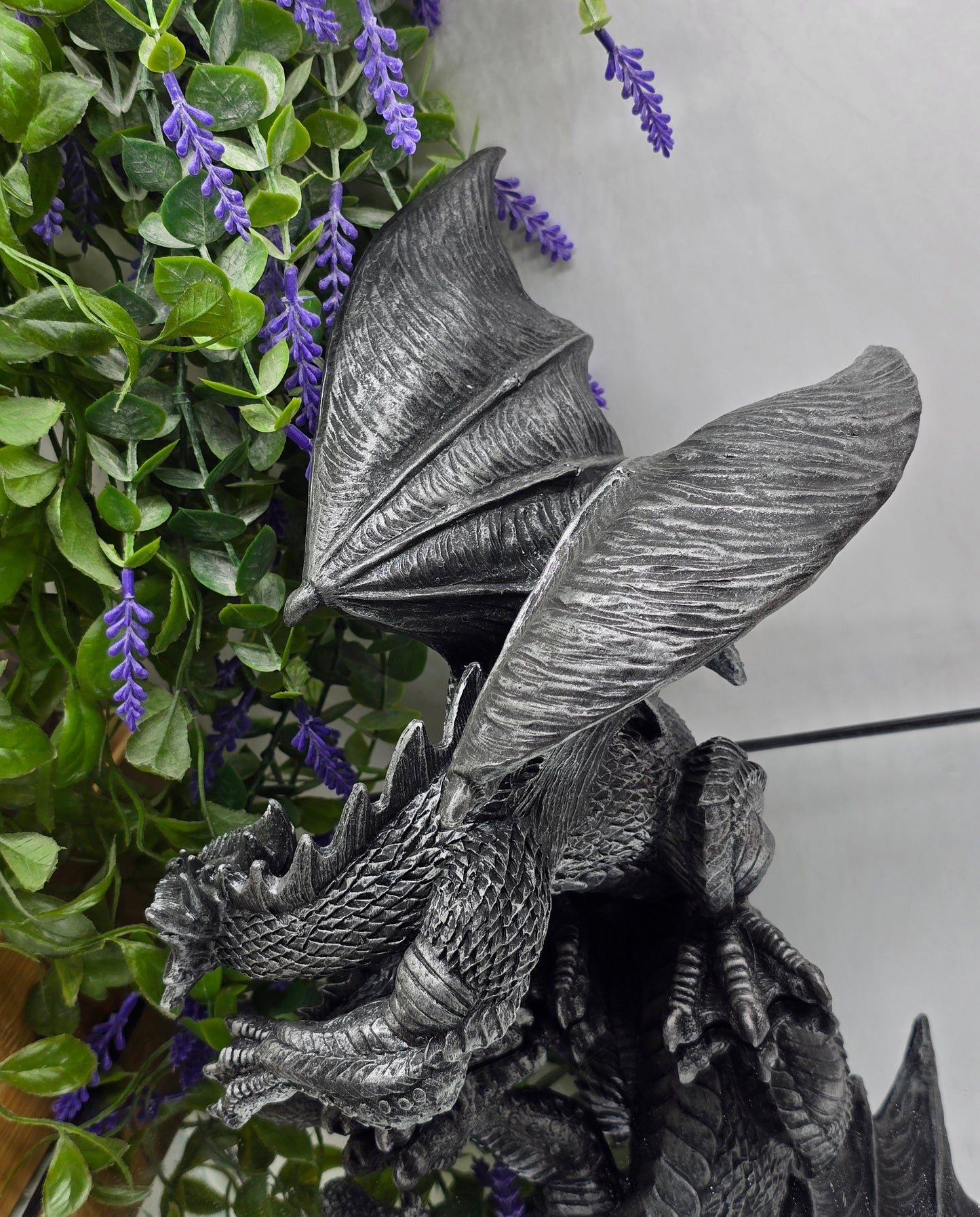 Gothic Dragon Guardian Figurine (Protection & Ancient Power) Crystal Wellness