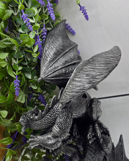 Gothic Dragon Guardian Figurine (Protection & Ancient Power) Crystal Wellness
