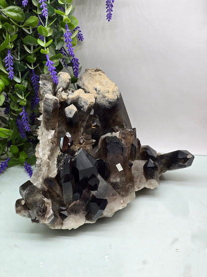 Smoky Quartz Crystal Cluster – Stone of Grounding, Protection & Positive Transformation Crystal Wellness