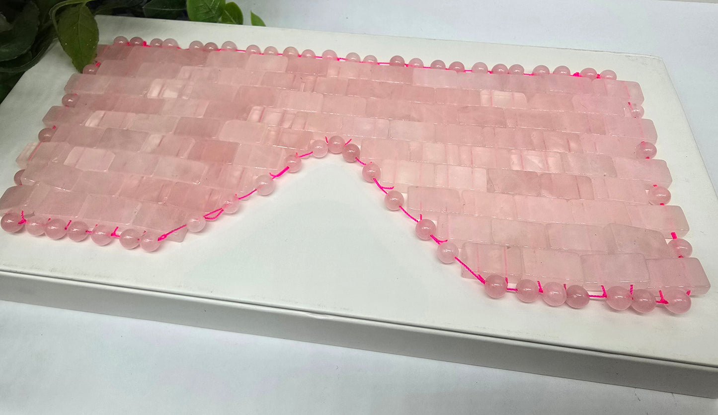 Rose Quartz Eye Mask Crystal Wellness