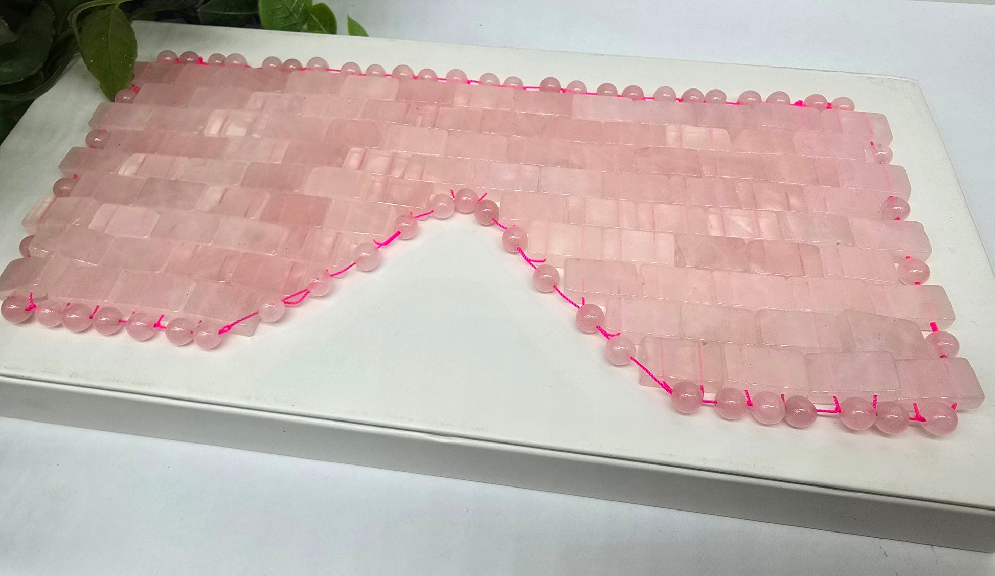 Rose Quartz Eye Mask Crystal Wellness