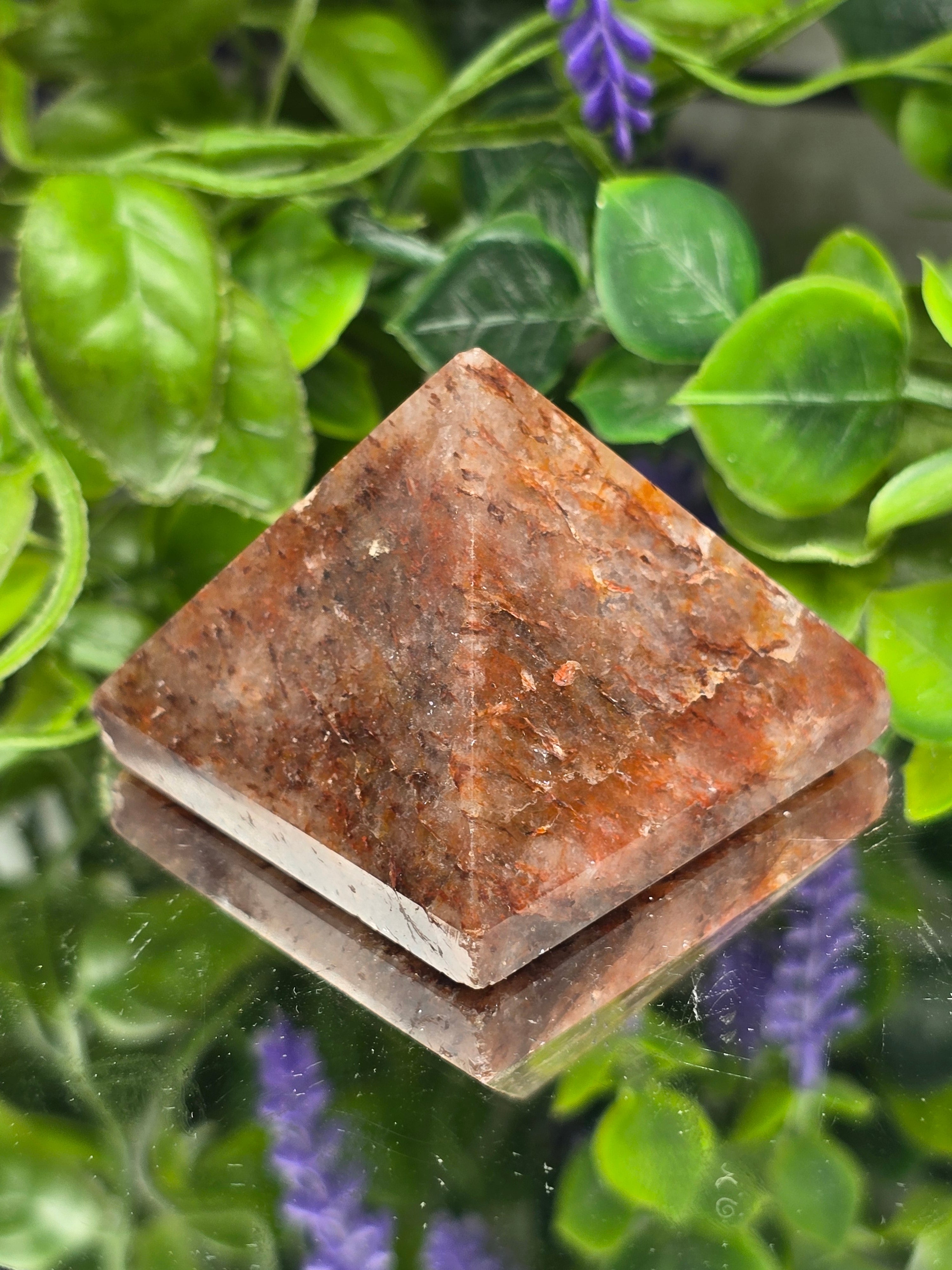 Strawberry Quartz Pyramid — Stone of Love, Joy & Emotional Healing Crystal Wellness
