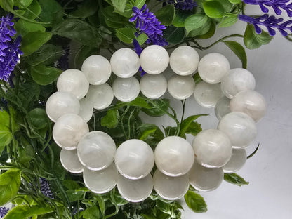 White Jade Beads Bracelet (Stone of Peace, Purity & Gentle Protection)