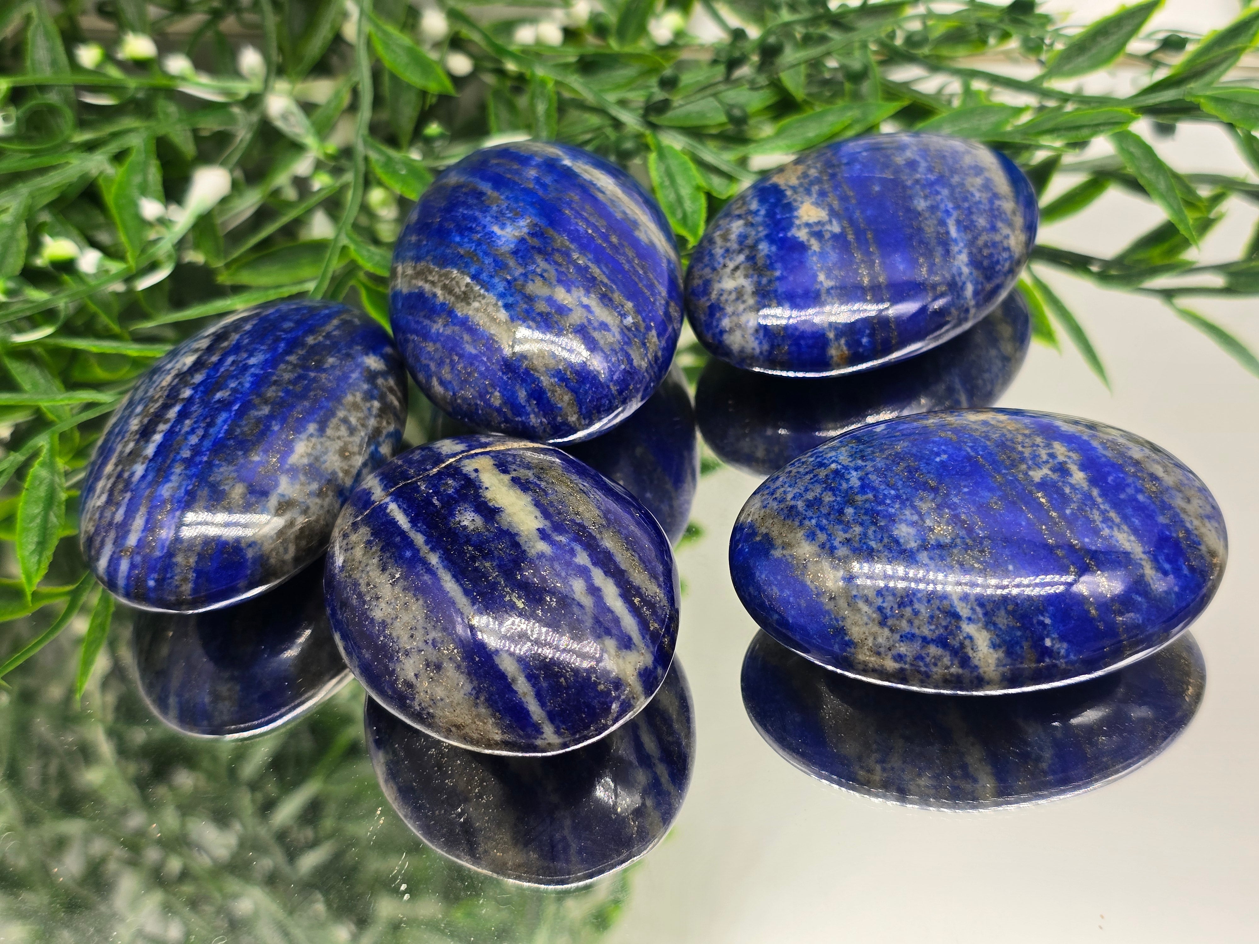 Lapis Lazuli Palm Stone AAA Large Crystal Wellness