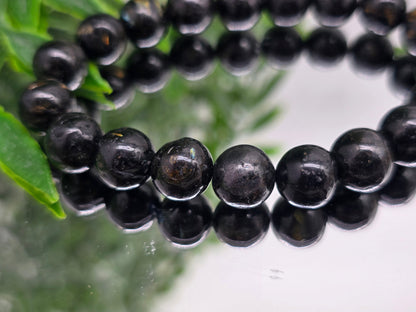 Genuine Nuumite 10 mm Beads Bracelet (Stone of Protection & Ancient Wisdom) Crystal Wellness