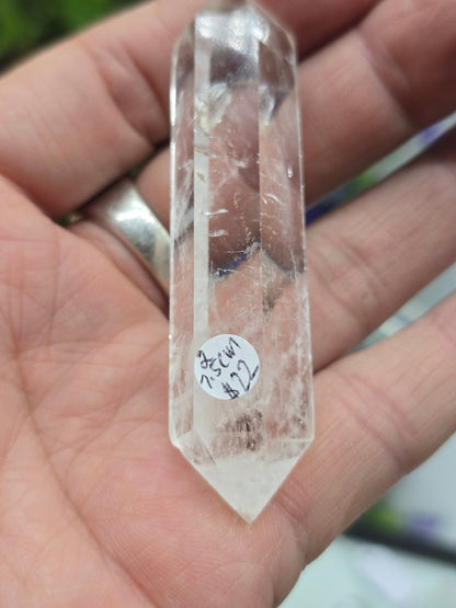 Clear Quartz Double Terminated Point Crystal Wellness