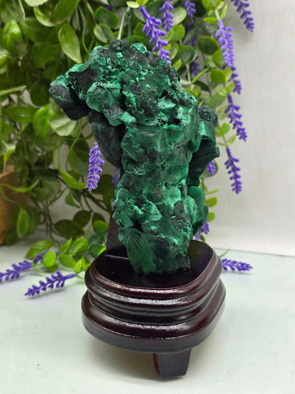Malachite Polished Freeform Crystal Wellness