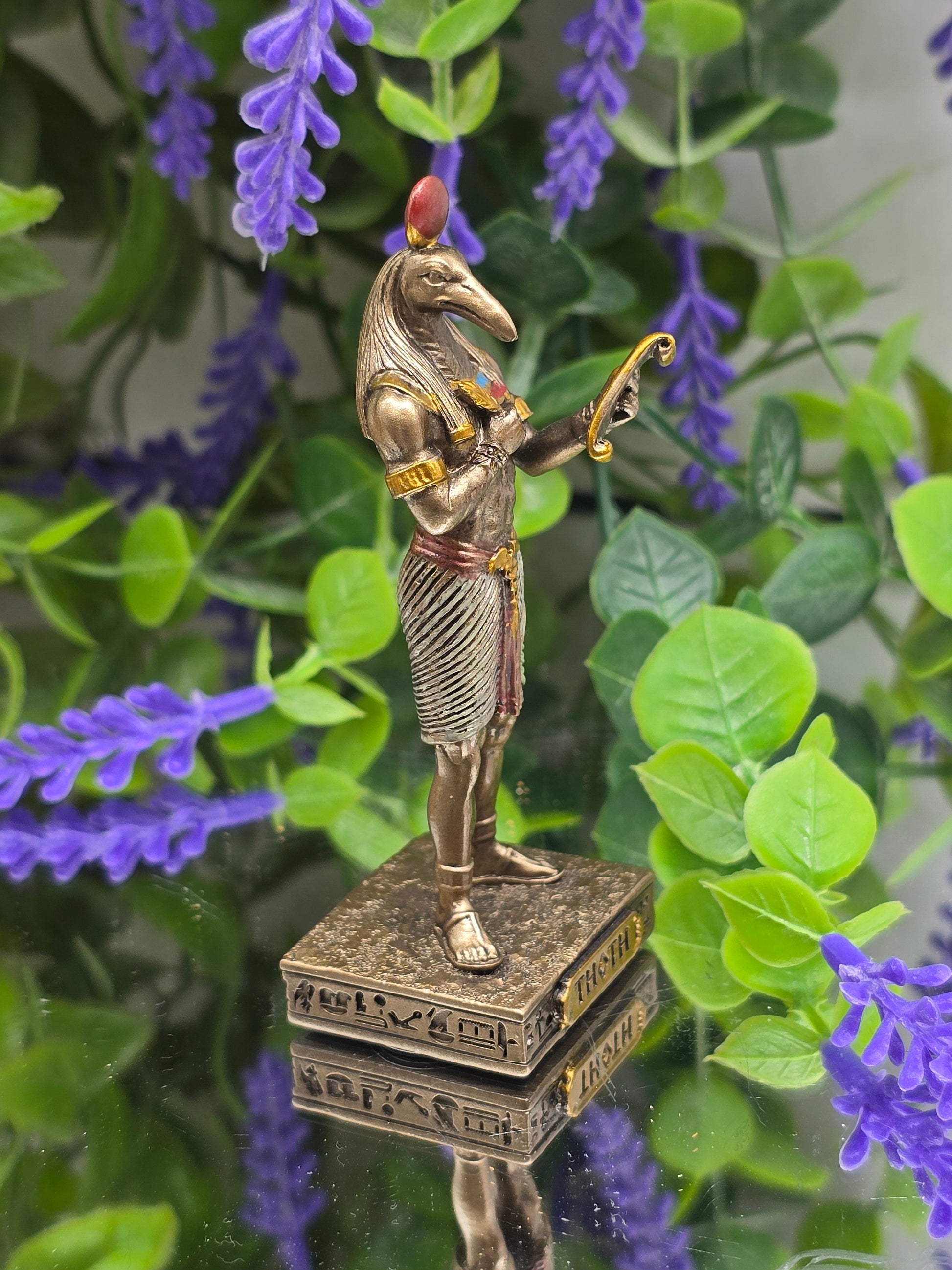 Thoth God of Knowledge Mini Figurine 8.5cm Crystal Wellness