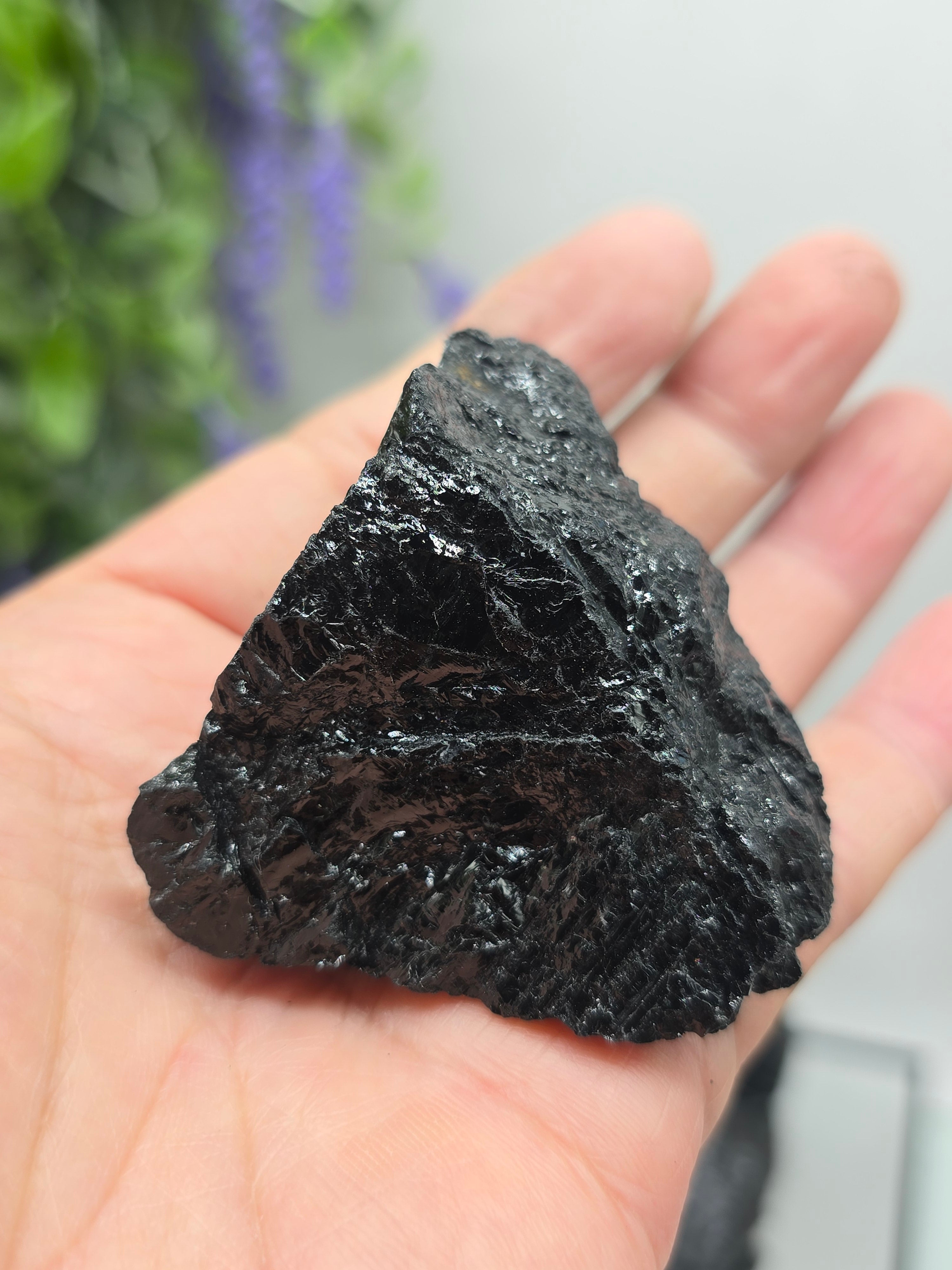 Black Tourmaline Raw Variety – Natural Protection Stone Crystal Wellness