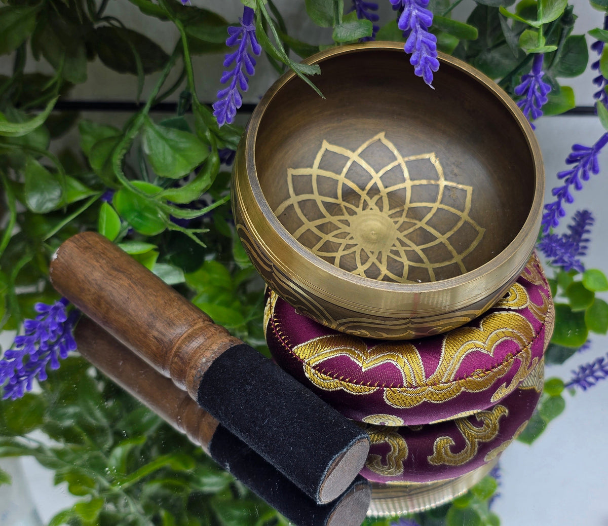 Tibetan Singing Bowl 4 Inch – Sound of Inner Peace, Compassion & Spiritual Awakening Crystal Wellness