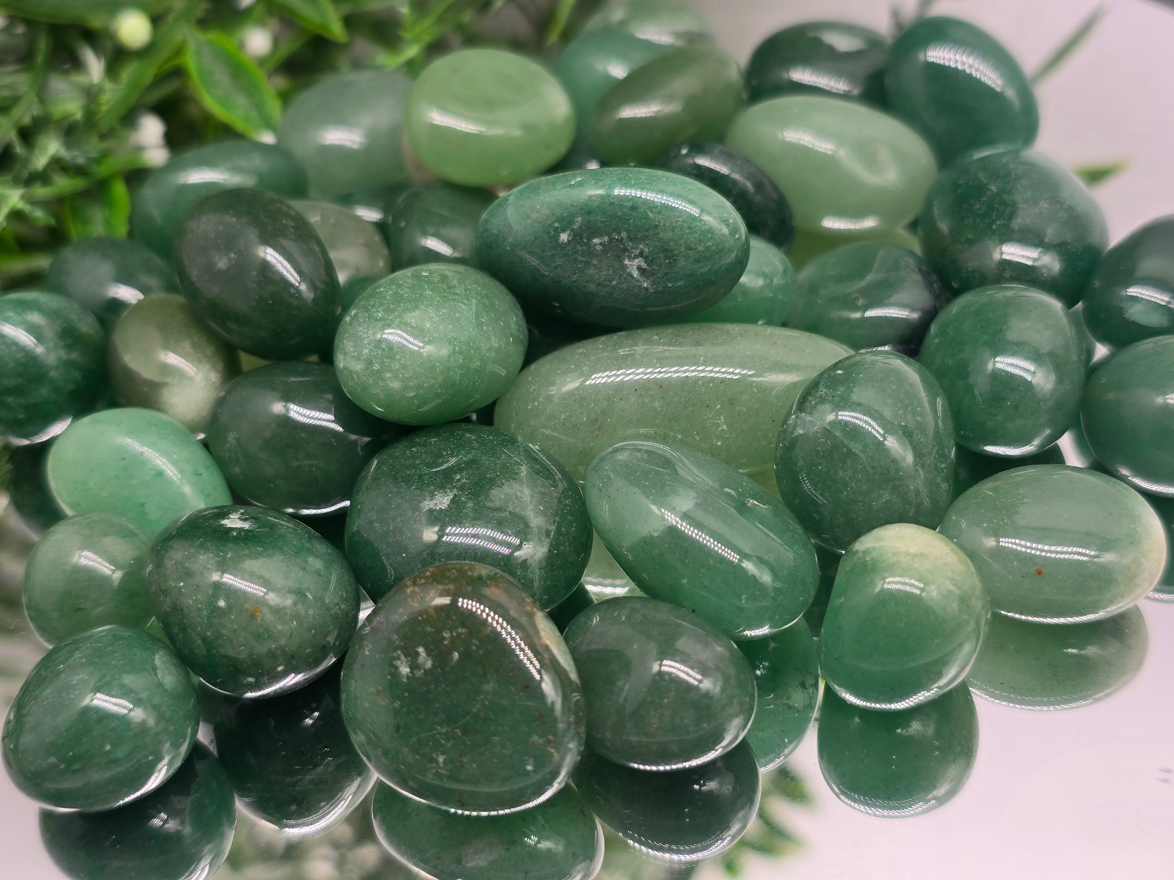 Green Aventurine Tumbled Stone Crystal Wellness