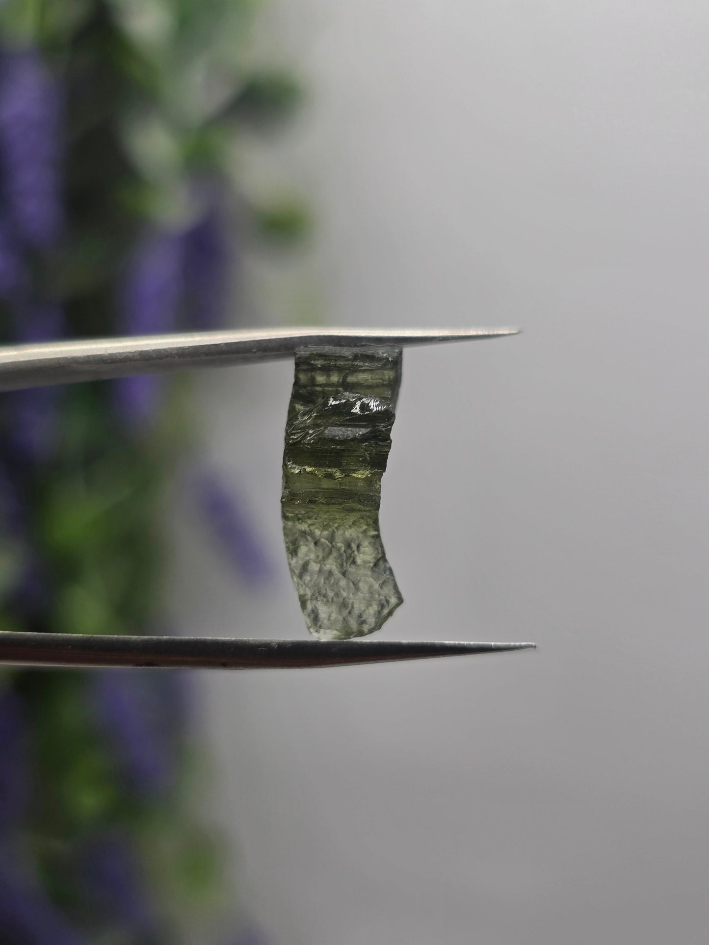 Moldavite 925 Sterling Silver Ring in Size 6 Crystal Wellness