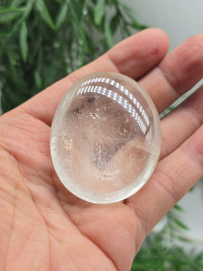 Premium Madagascar Clear Quartz Palmstone — Stone of Clarity, Amplification & Ultimate Power Crystal Wellness