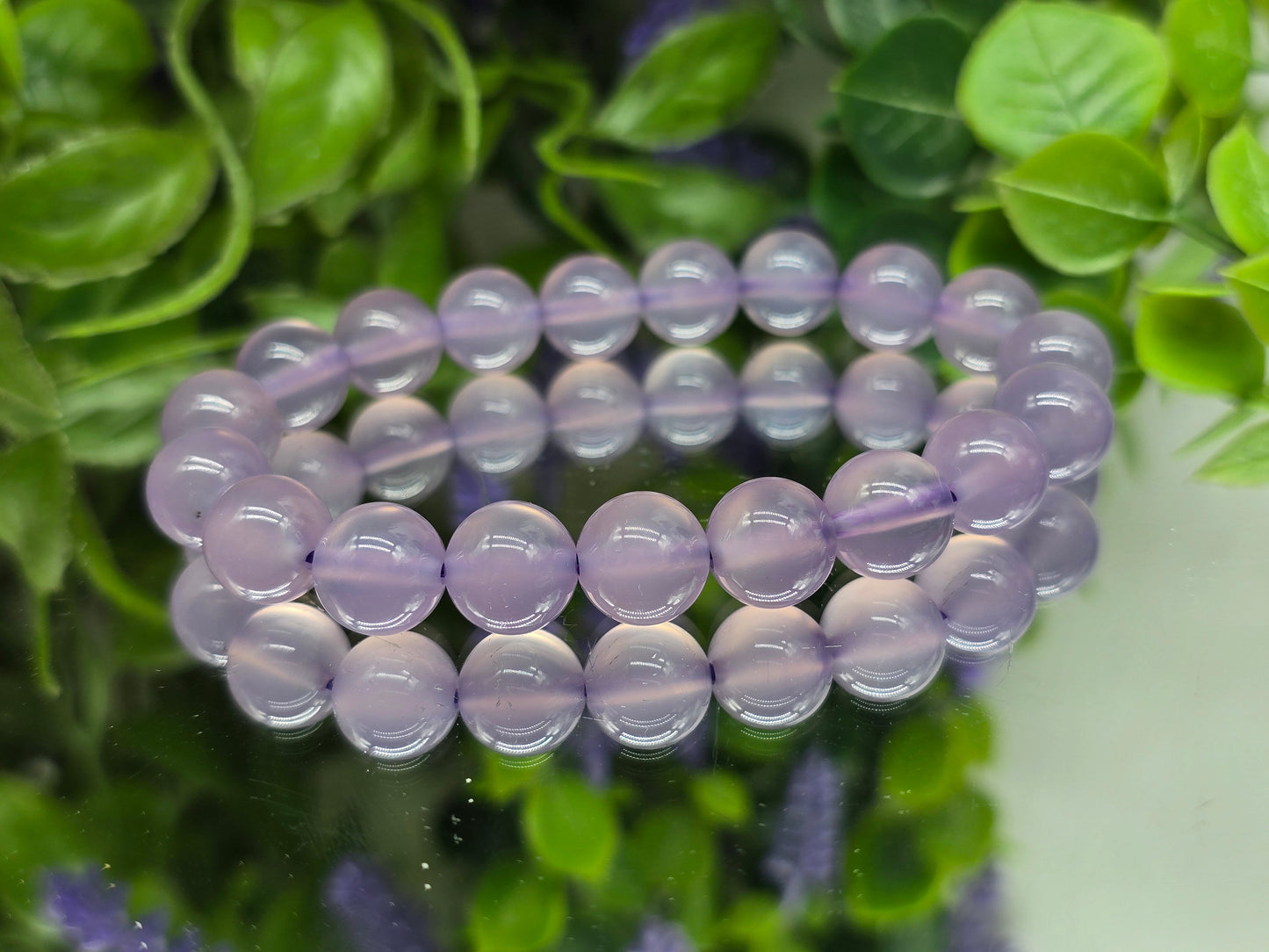 Natural Purple Agate Beads Bracelet - Peace, Emotional balance & Inner strength Crystal Wellness