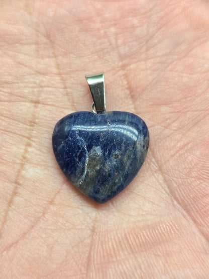 Variety Crystal Heart Pendant | Healing Crystal Necklace for Love, Balance & Daily Energy Crystal Wellness