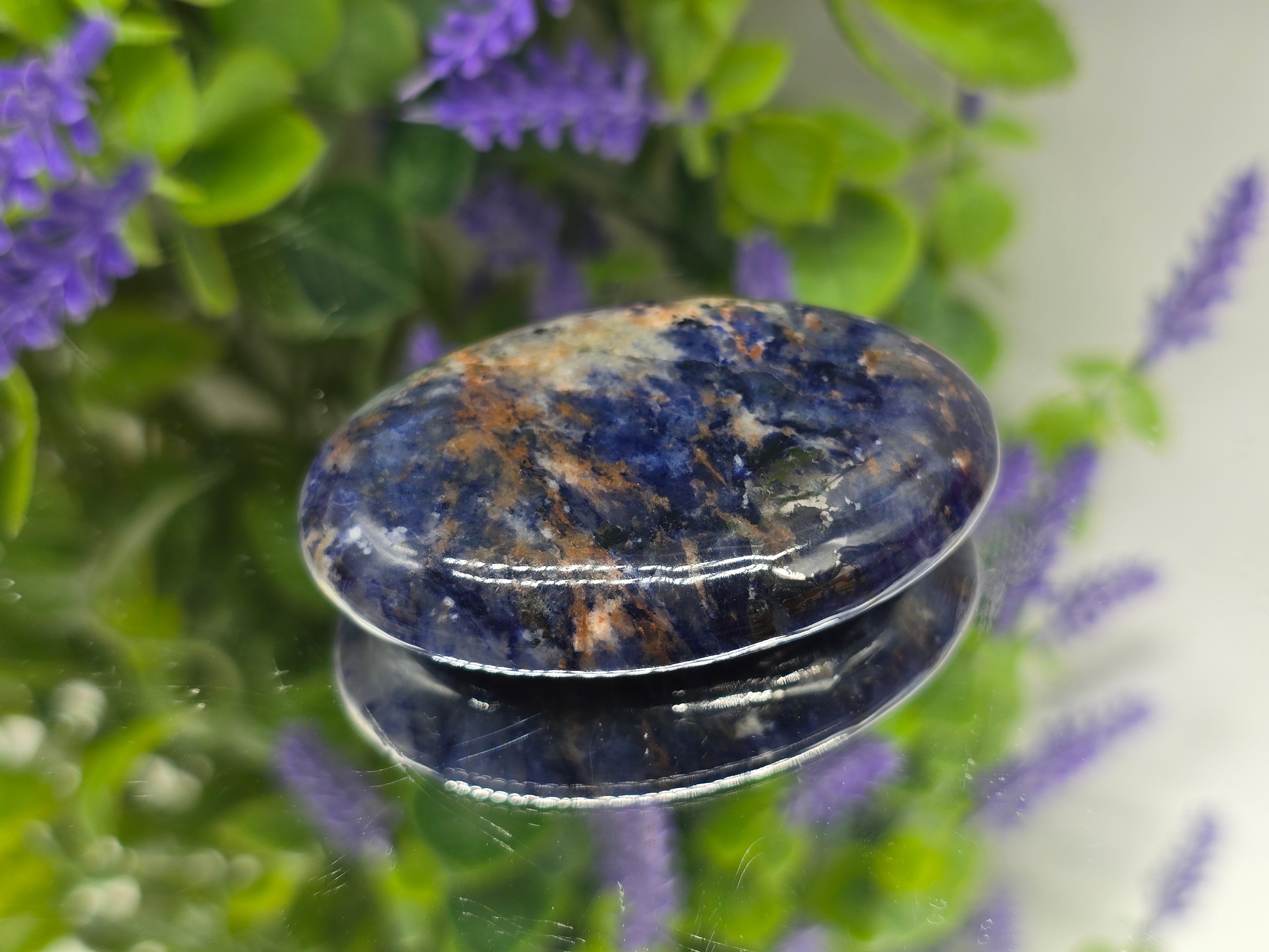 Sodalite Palm Stone (Stone of Logic & Inner Truth) Crystal Wellness