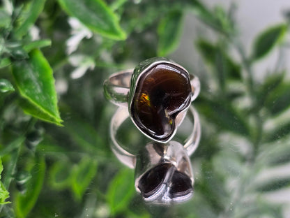 🔥 Mexican Fire Agate 925 Sterling Silver Ring – Size 6.5 | Powerful Protection Crystal & Energy Shield Stone Crystal Wellness