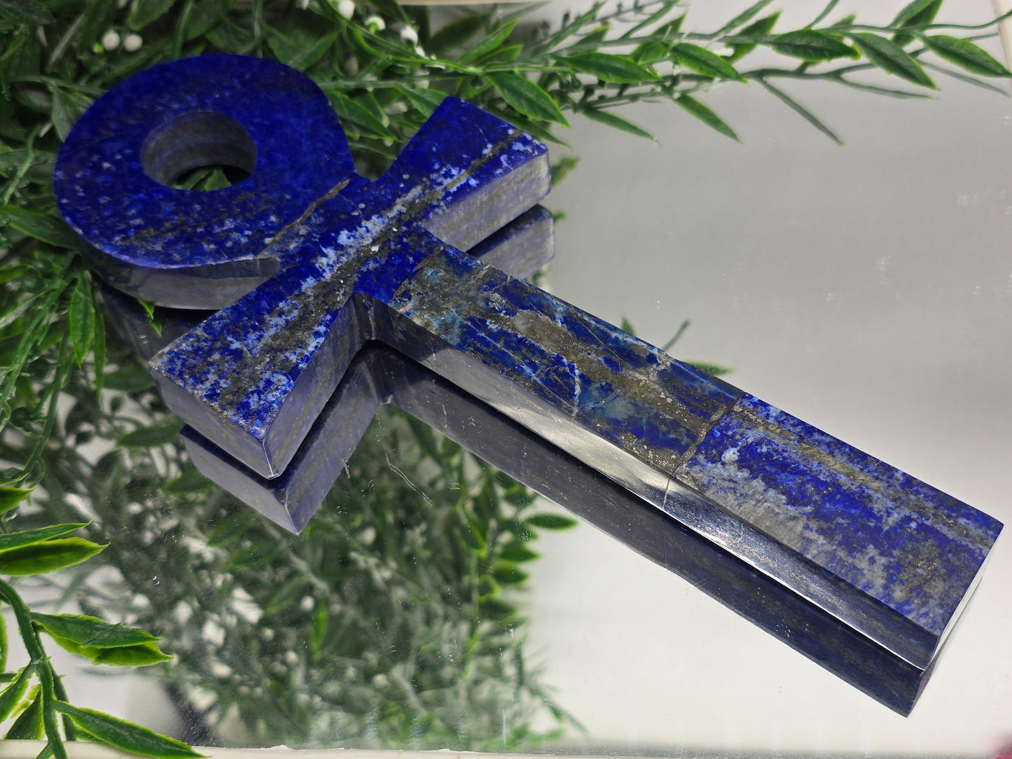 Egyptian Lapis Lazuli Ankh 23x10x2cm (Stone of Divine Wisdom & Eternal Life) Crystal Wellness
