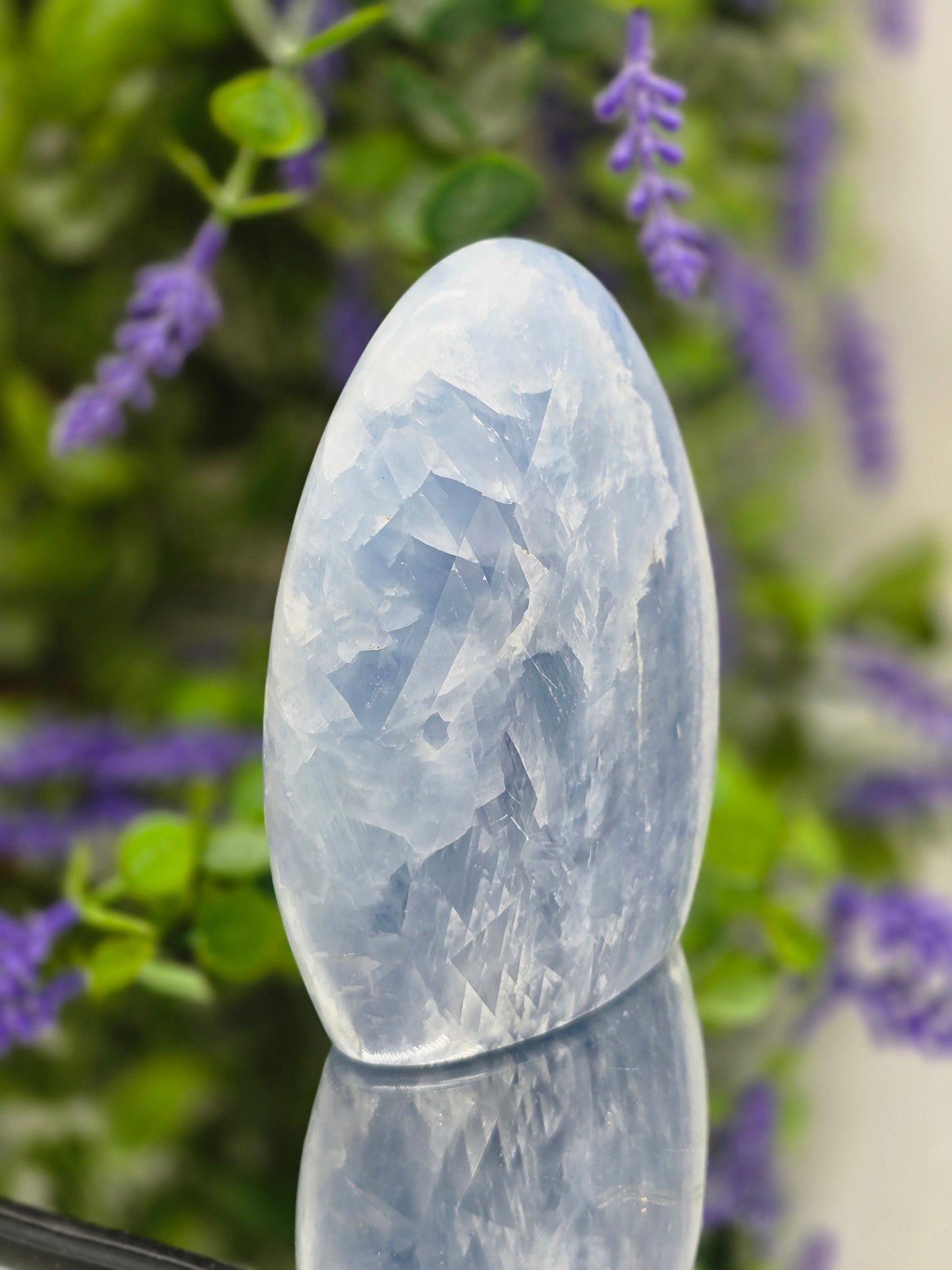 Blue Calcite Freeform – Excellent Aid for Recovery Crystal Wellness