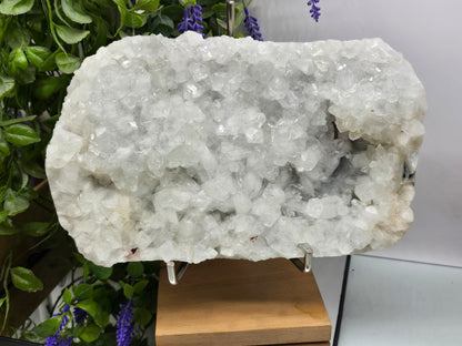 High Grade Apophyllite Cluster on Display Stand (Stone of Divine Light & Spiritual Awakening) Crystal Wellness