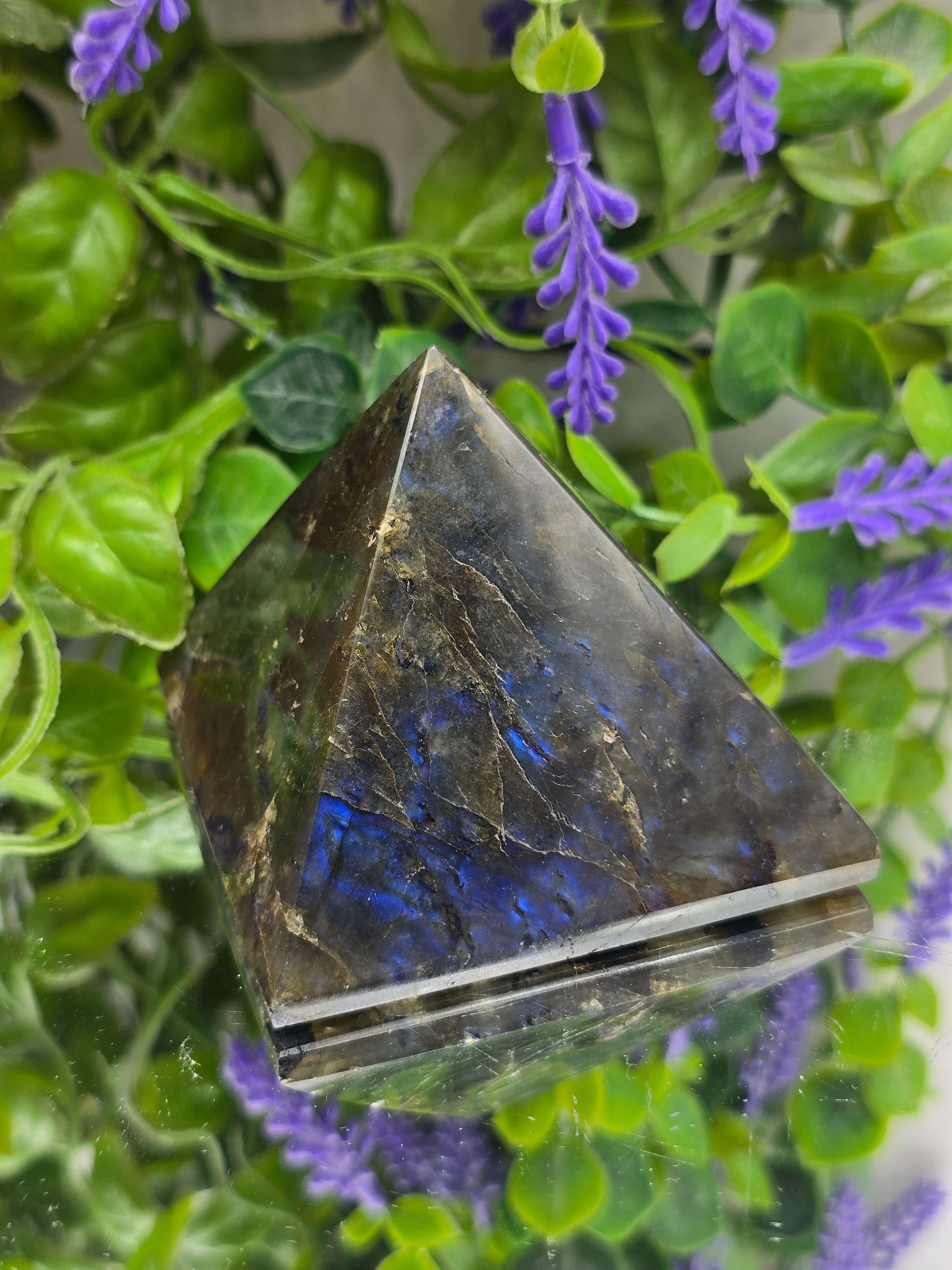 Labradorite “Stone of Transformation & Protection” Pyramid Crystal Wellness