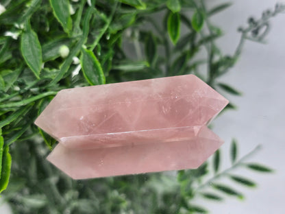 Rose Quartz Double Terminated Point Crystal Wellness