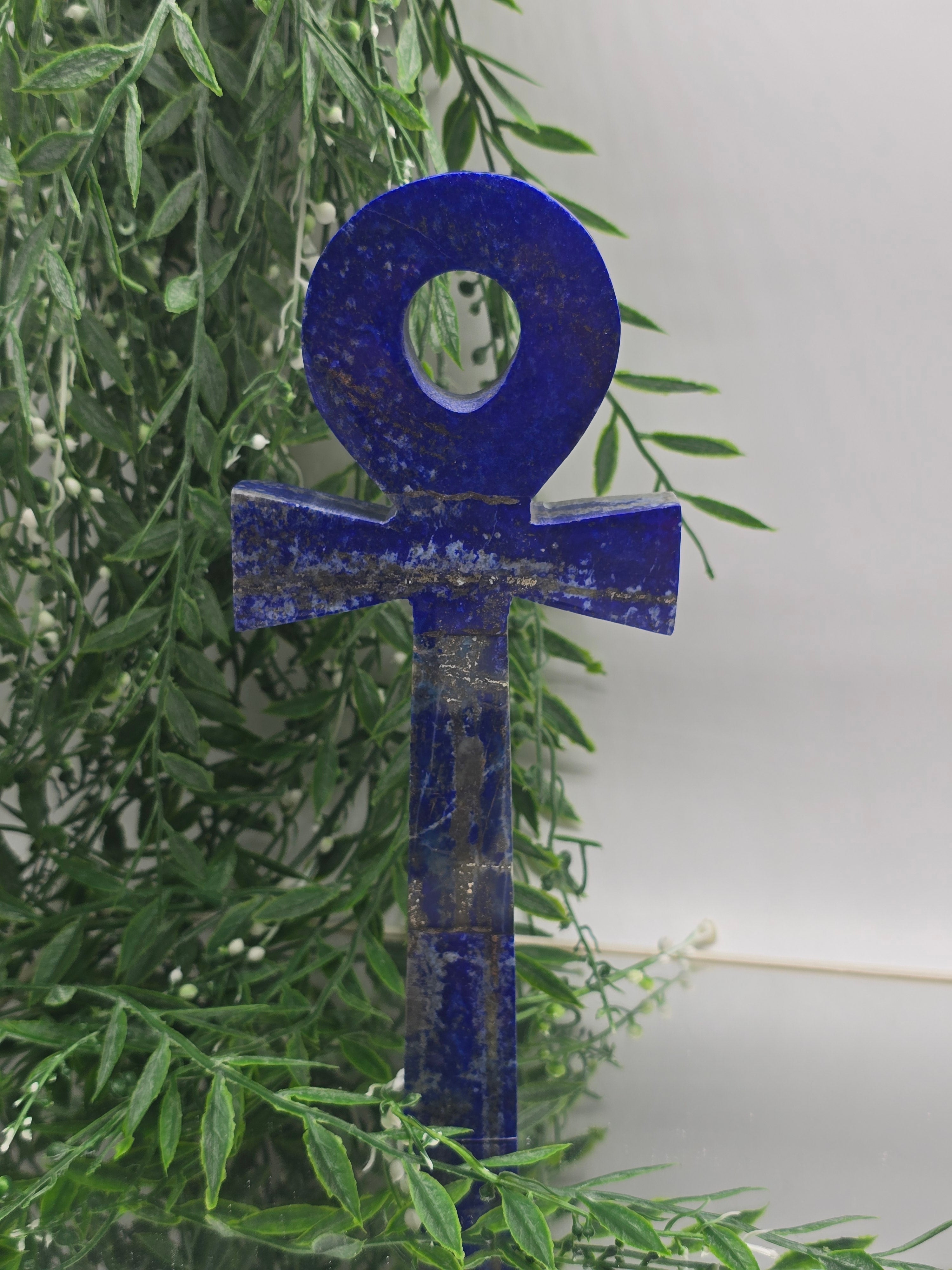 Egyptian Lapis Lazuli Ankh 23x10x2cm (Stone of Divine Wisdom & Eternal Life) Crystal Wellness