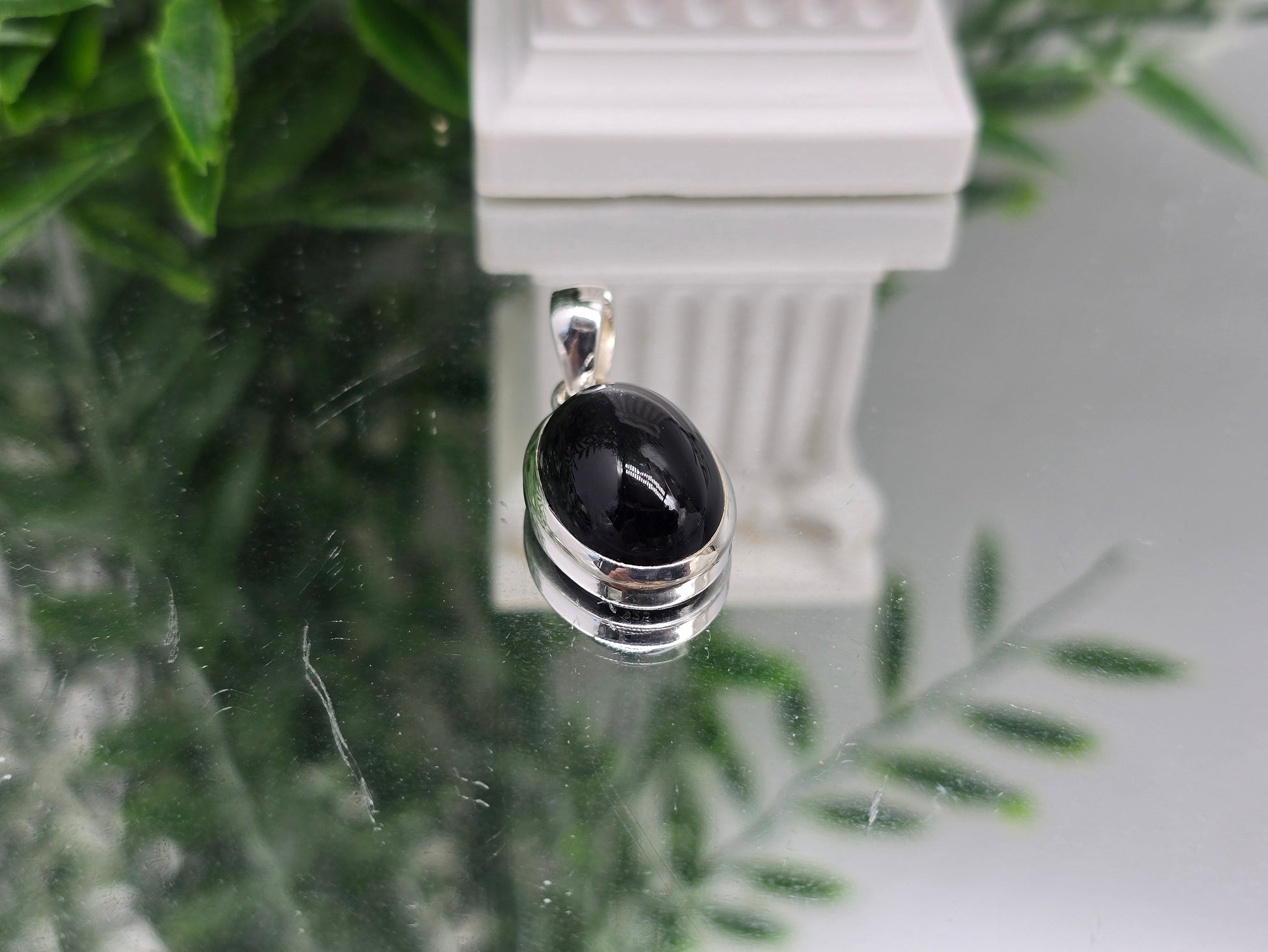 Black Star Diopside 925 Sterling Silver Pendant 20 × 12mm -
Stone of Protection, Inner Strength & Clarity Crystal Wellness