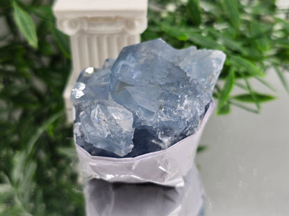 Natural Celestite Cluster – Madagascar | Angelic Communication, Peace & Spiritual Connection Crystal Wellness