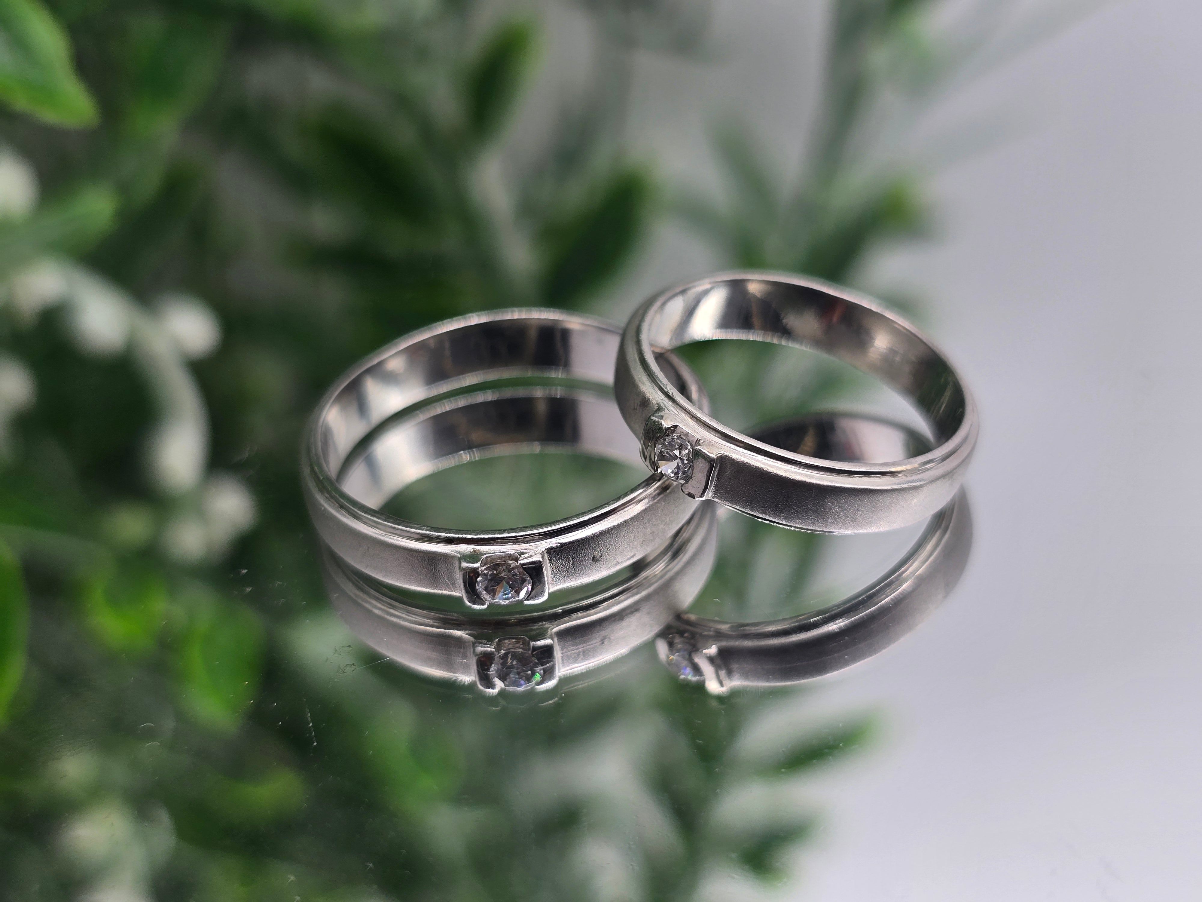 White Zircon Sterling Silver Ring – Timeless Elegance & Inner Clarity Crystal Wellness