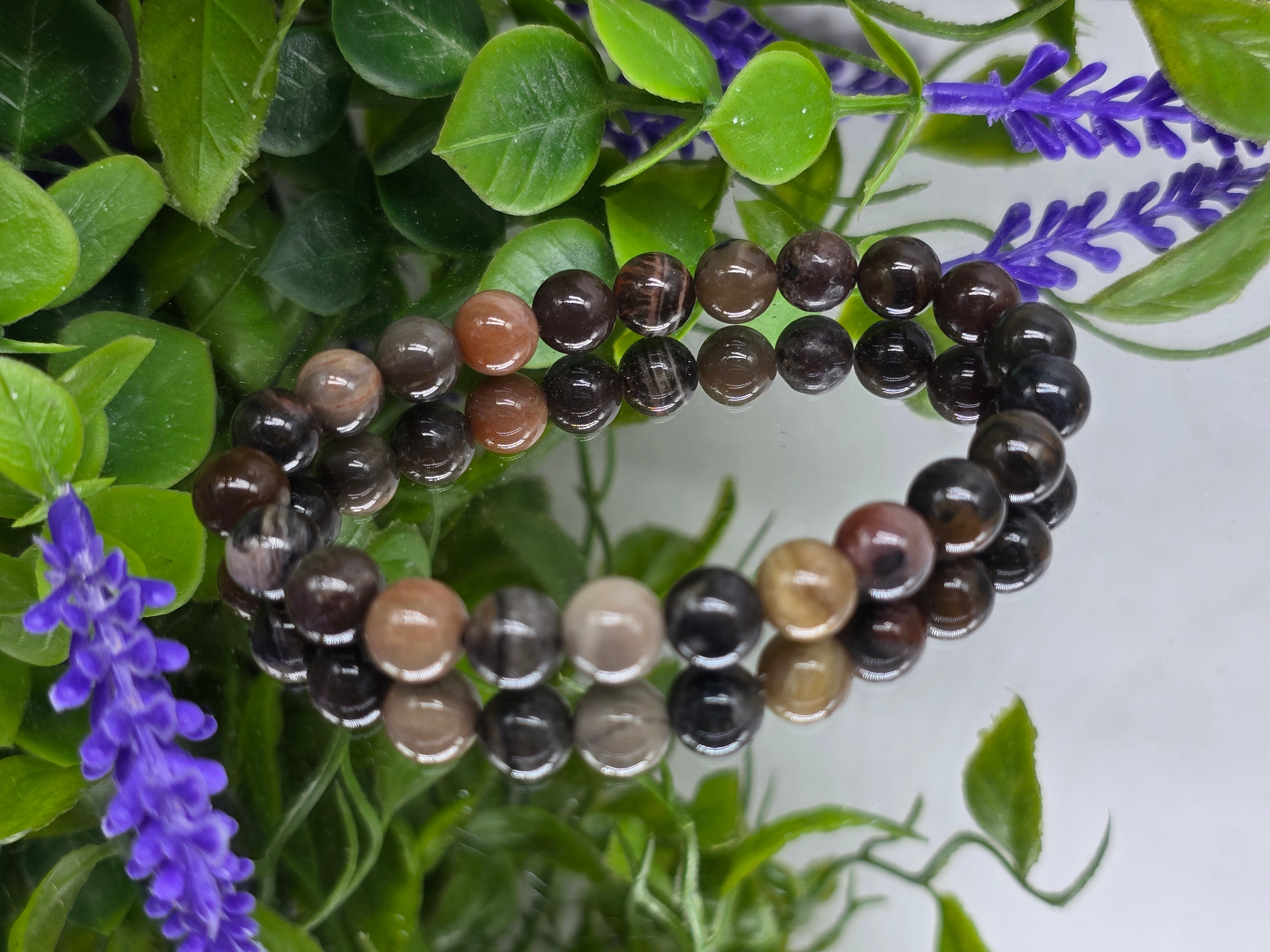 Petrified Wood Beads Bracelet Crystal Wellness