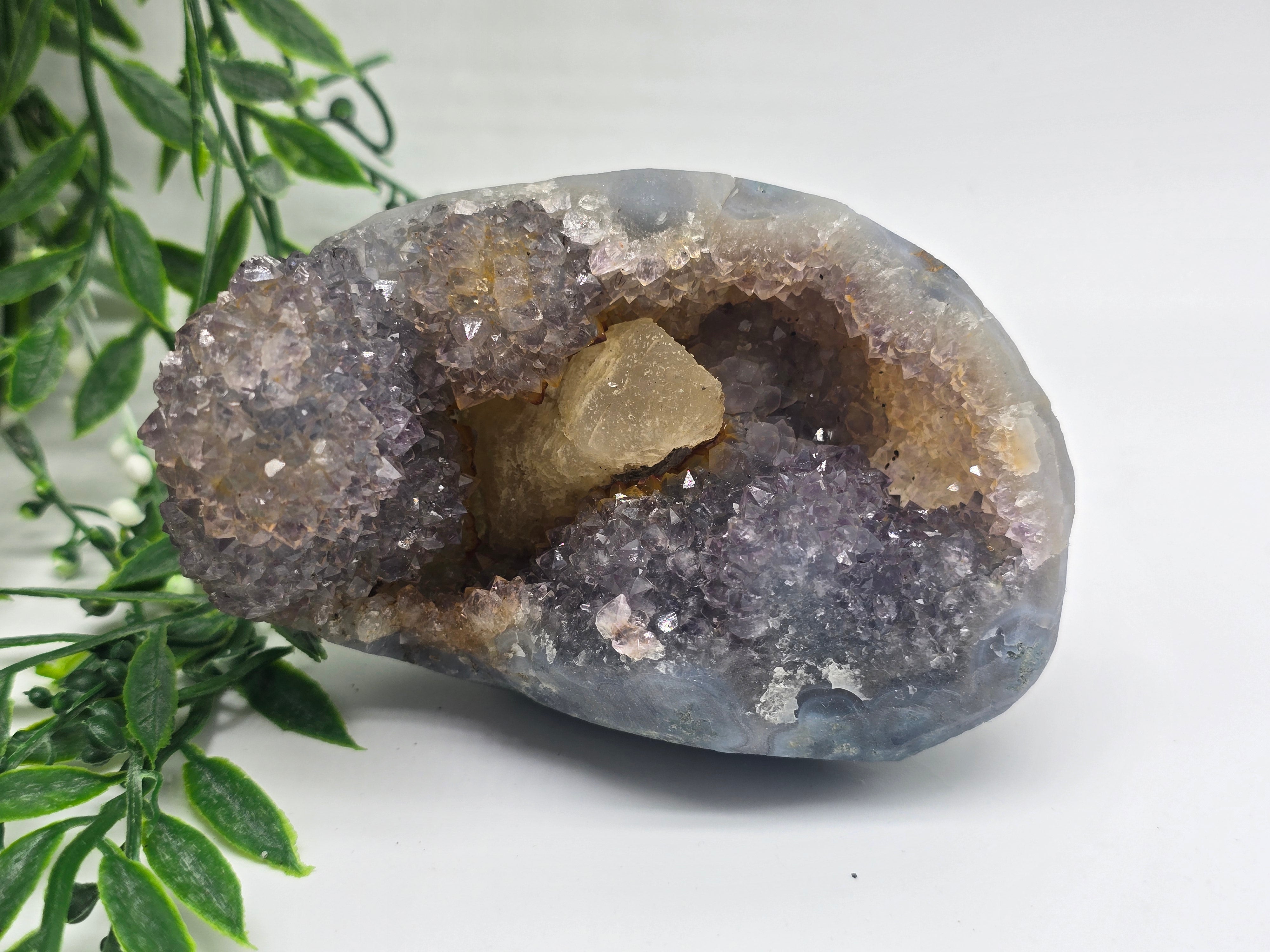 Rare Spirit Quartz with Calcite – 11x8x7cm | 0.5kg” Crystal Wellness