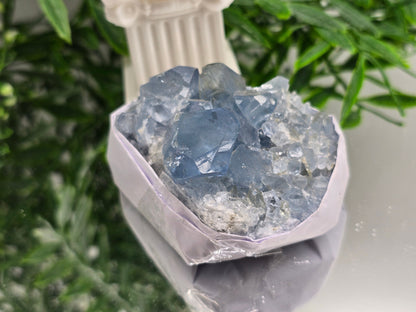 Natural Celestite Cluster – Madagascar | Angelic Communication, Peace & Spiritual Connection Crystal Wellness