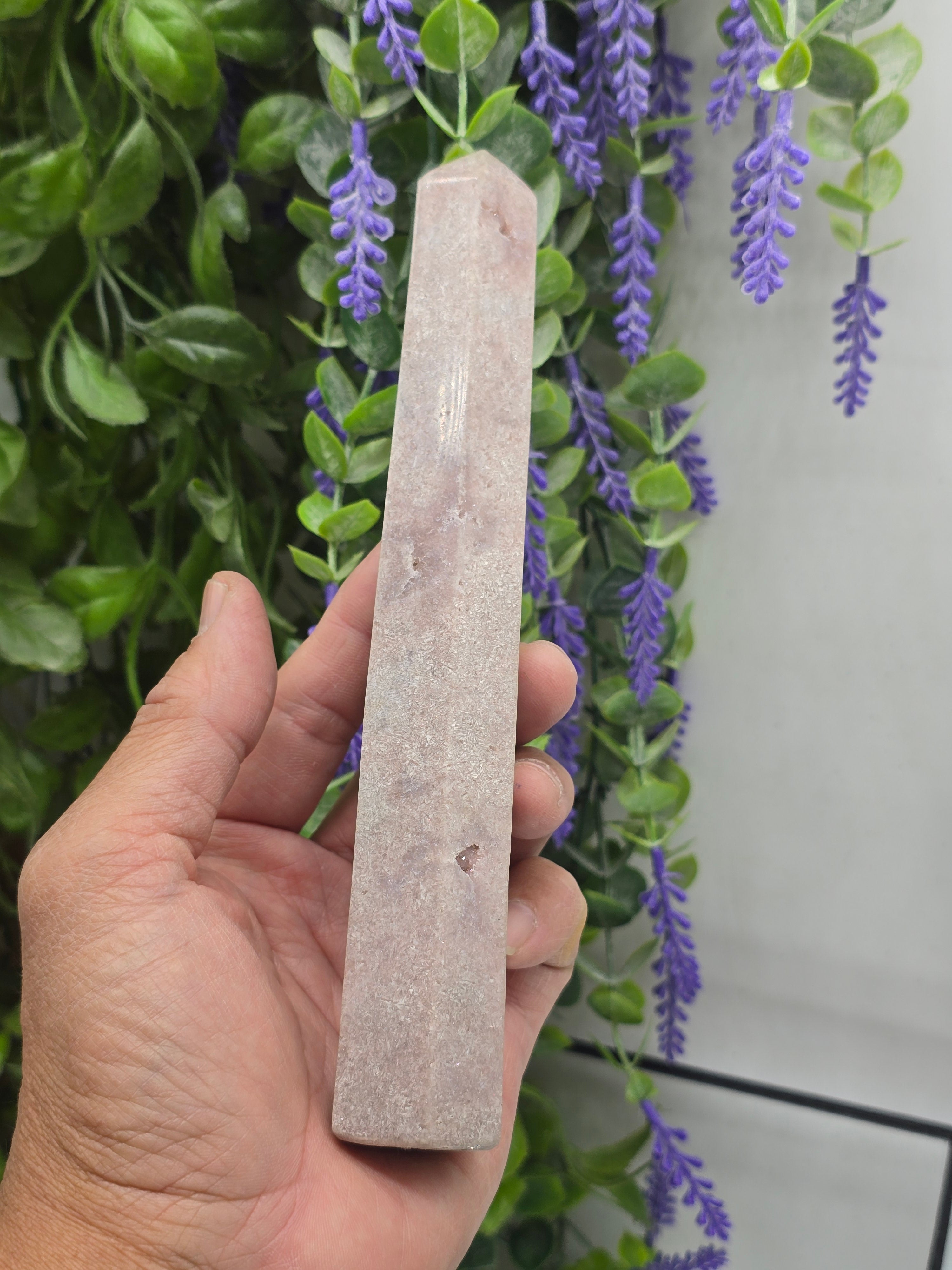 Pink Amethyst Point 265gr 19.5x2.5x3cm Crystal Wellness