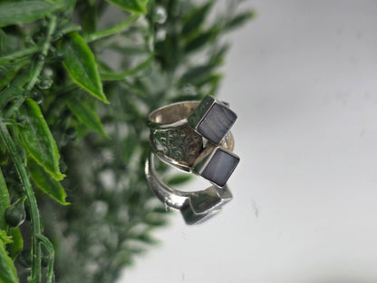 Blue Lace Agate 925 Sterling Silver Ring (Size 9) – Stone of Tranquility & Communication Crystal Wellness