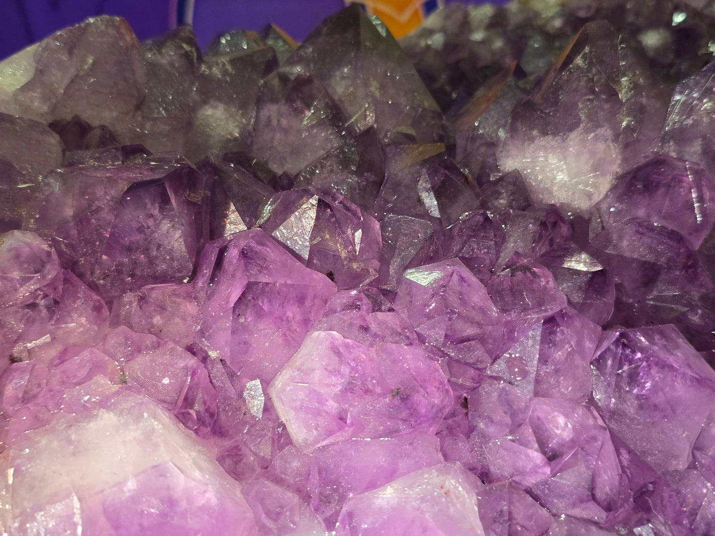 AAA Superb Deep Purple Amethyst Cluster – Stone of Divine Protection, Spiritual Awakening & Inner Harmony Crystal Wellness