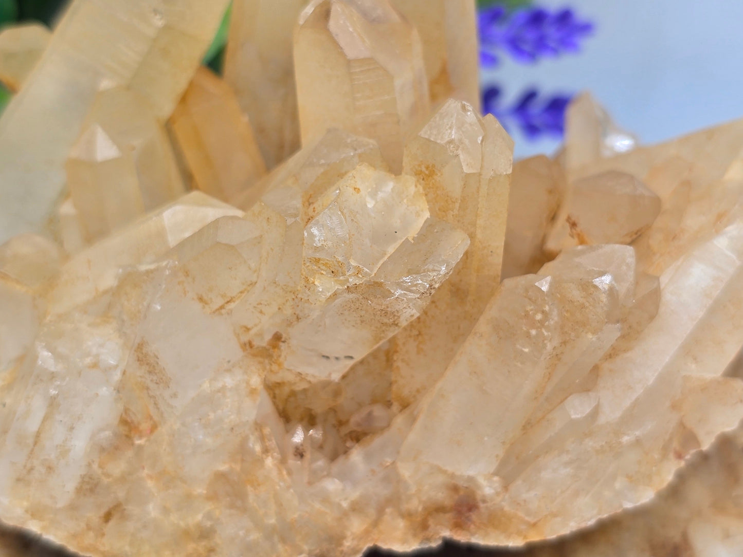 Madagascar Genuine Natural Citrine Cluster – 370g (Stone of Abundance, Success & Empowerment. Crystal Wellness
