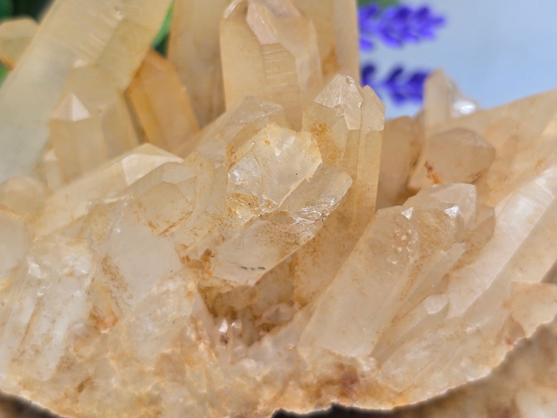 Madagascar Genuine Natural Citrine Cluster – 370g (Stone of Abundance, Success & Empowerment. Crystal Wellness