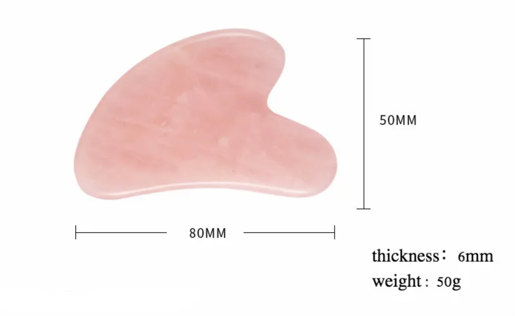 Rose Quartz Facial Roller and Gua Sha Set Crystal Wellness