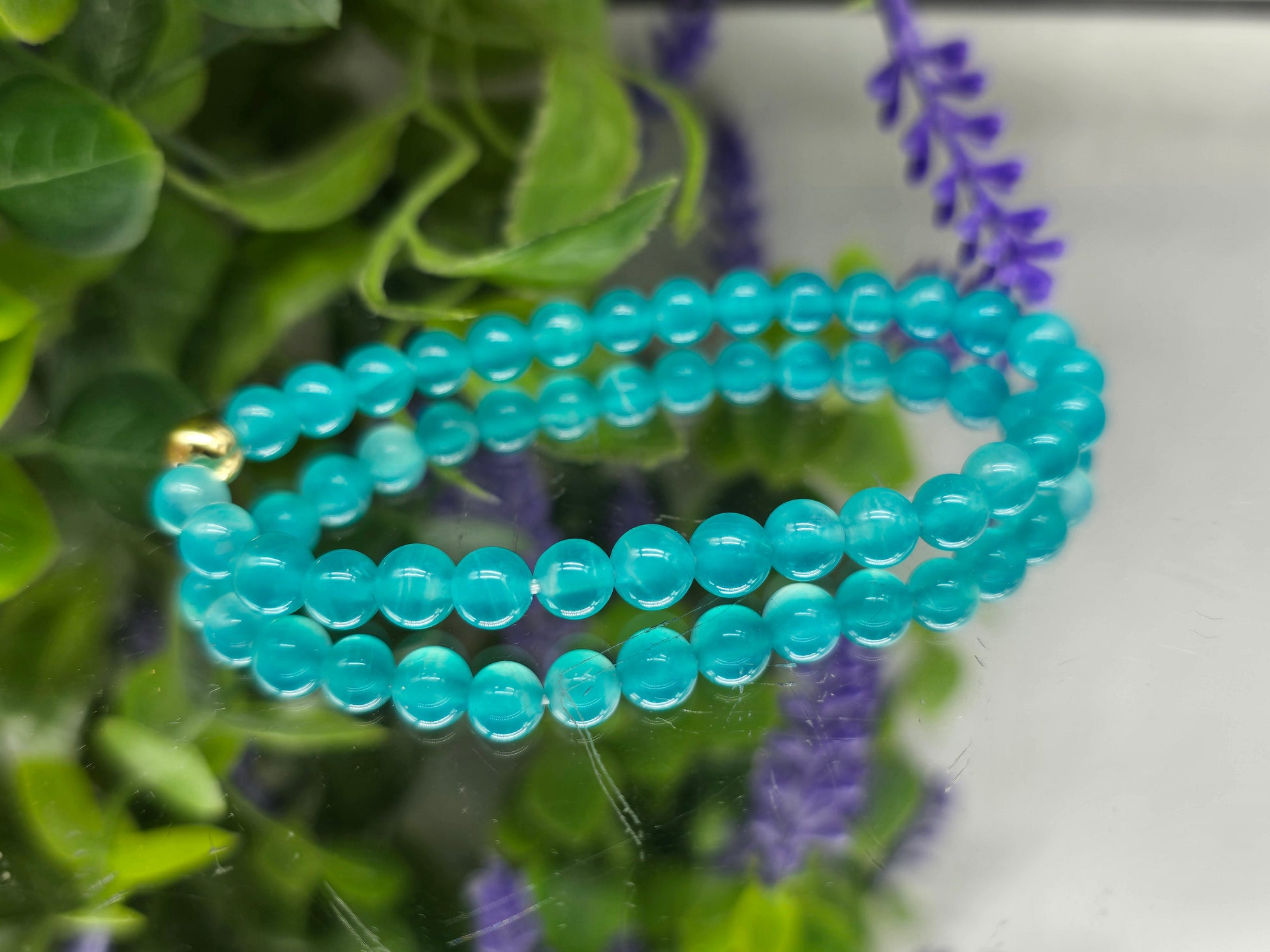 Premium Amazonite 6mm Beads Bracelet (Stone of Truth, Harmony & Hope) Crystal Wellness