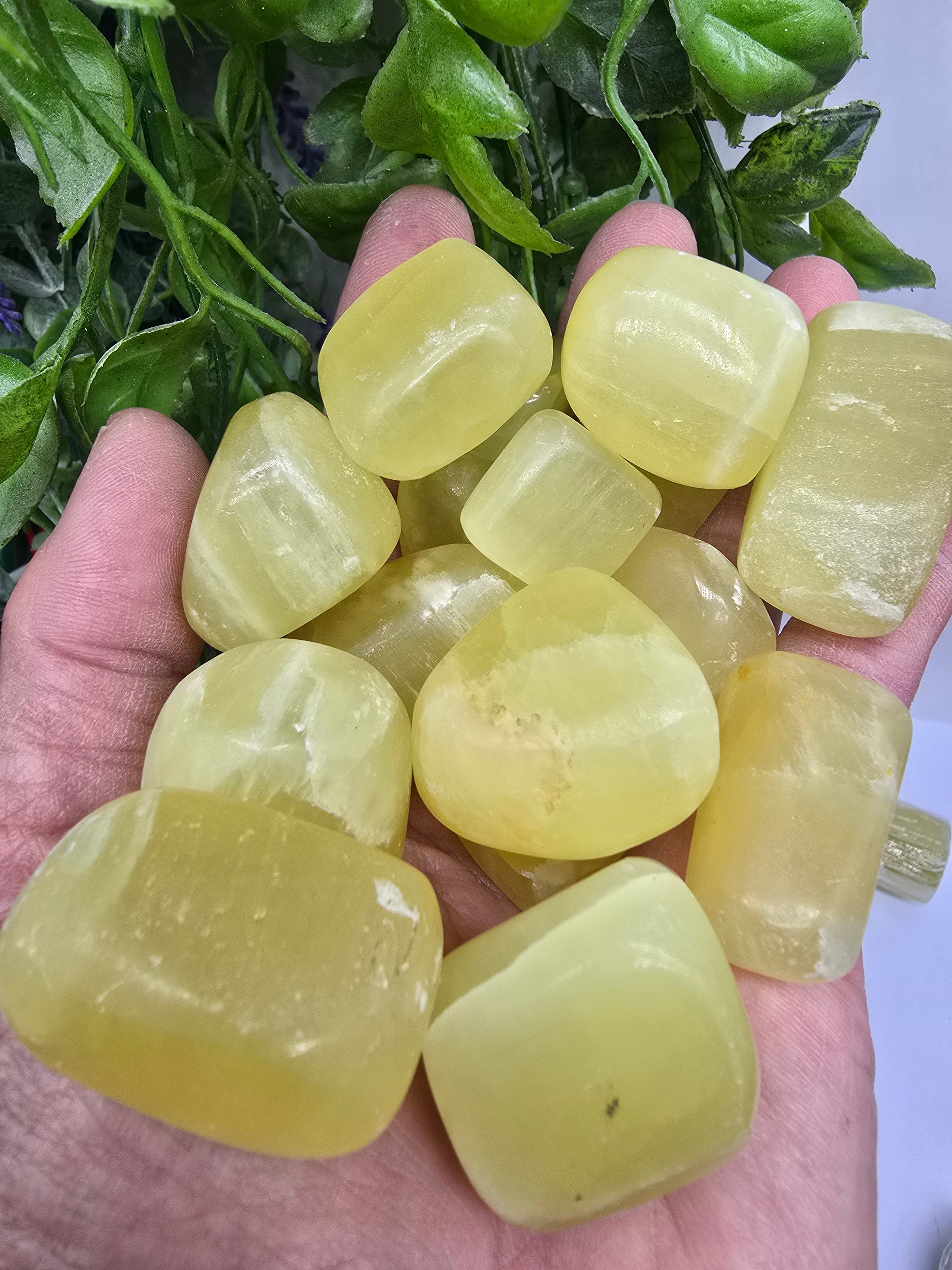Lemon Calcite Tumbled Stone Crystal Wellness